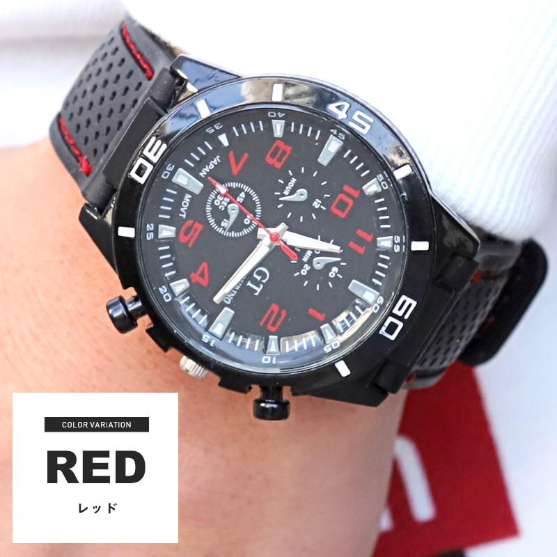 腕時計 メンズ クロノグラフ風 レーシング スポーツウォッチ アナログ スポーティ Pm 8174 Luxstyle 通販 Yahoo ショッピング