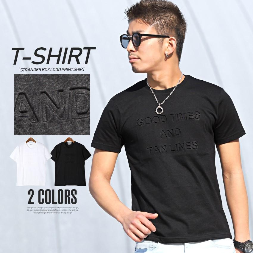 Tシャツ メンズ 半袖 プリント メンズtシャツ プリントtシャツ ロゴ エンボス サーフ Pm 19 Luxstyle 通販 Yahoo ショッピング