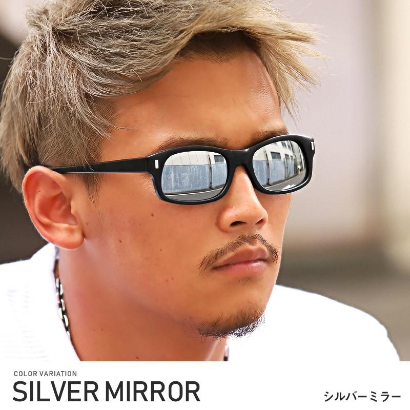 サングラス メンズ ミラー グラサン スクエア Uvカット ミラーレンズ 小顔 アクセ ビター系 Pm 8622 Luxstyle 通販 Yahoo ショッピング