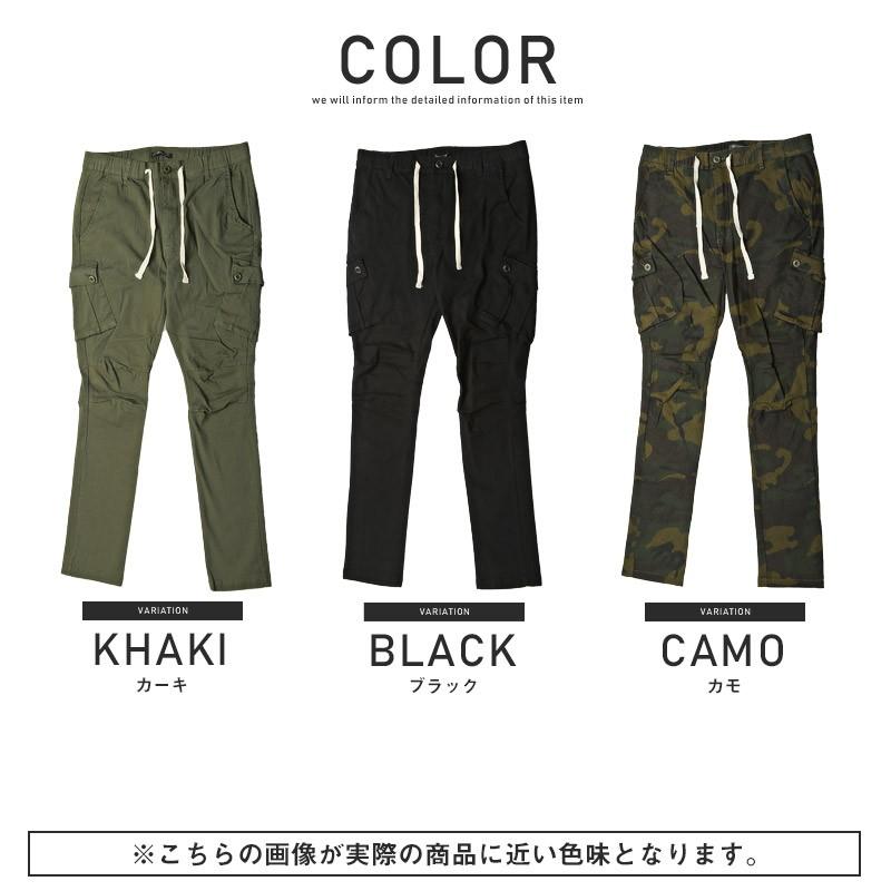 カーゴパンツ メンズ テーパード スリム 迷彩 カモフラ ミリタリー