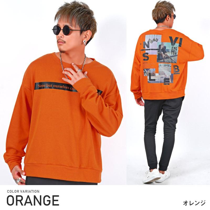 トレーナー メンズ バックプリント スウェット ガールフォト ビッグシルエット ストリート Pm 52 Luxstyle 通販 Yahoo ショッピング