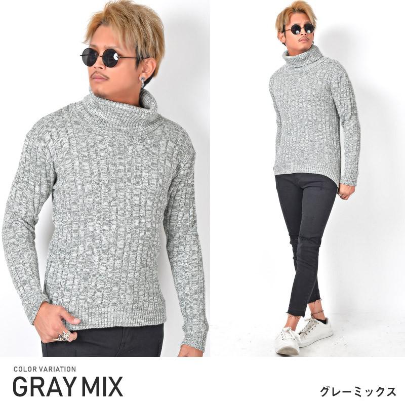 セール ニット タートルネック メンズ セーター メンズニット ケーブル