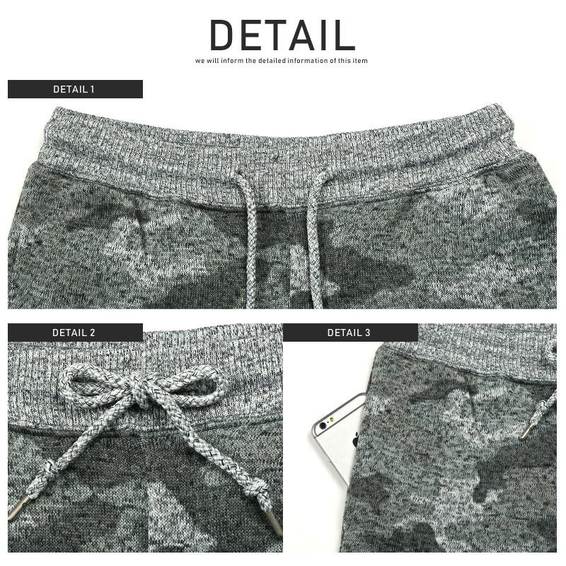 ジョガーパンツ メンズ フリース メランジ ニット 裏起毛 イージー