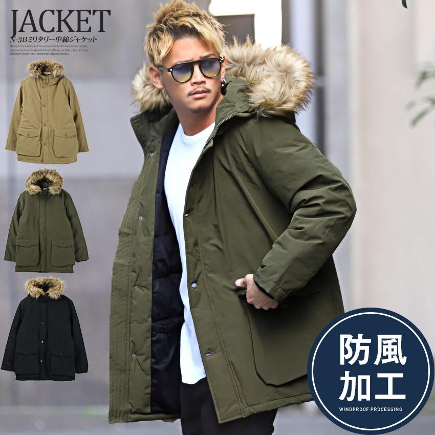 N 3b メンズ 中綿ジャケット ミリタリー モッズコート ショート フード ファー 厚手 秋冬 ストリート Pm 90 Luxstyle 通販 Yahoo ショッピング