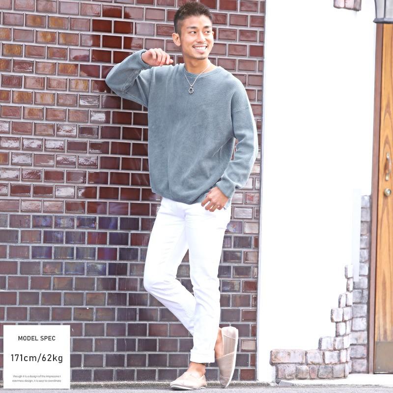 ニット メンズ セーター ストーンウォッシュ 色落ち ニットセーター ヴィンテージ 春 サーフ ビター系 Pm 9357 Luxstyle 通販 Yahoo ショッピング