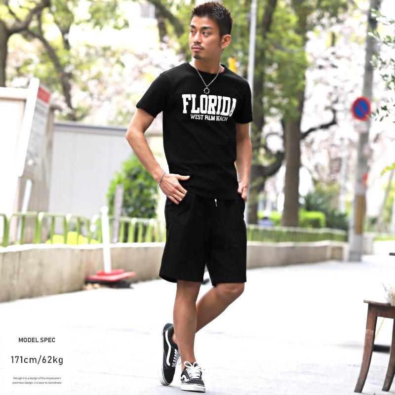 Tシャツ メンズ 半袖 ロゴ プリント Florida 米綿 カットソー カレッジ アメカジ 夏 ビター系 Pm 9413 Luxstyle 通販 Yahoo ショッピング