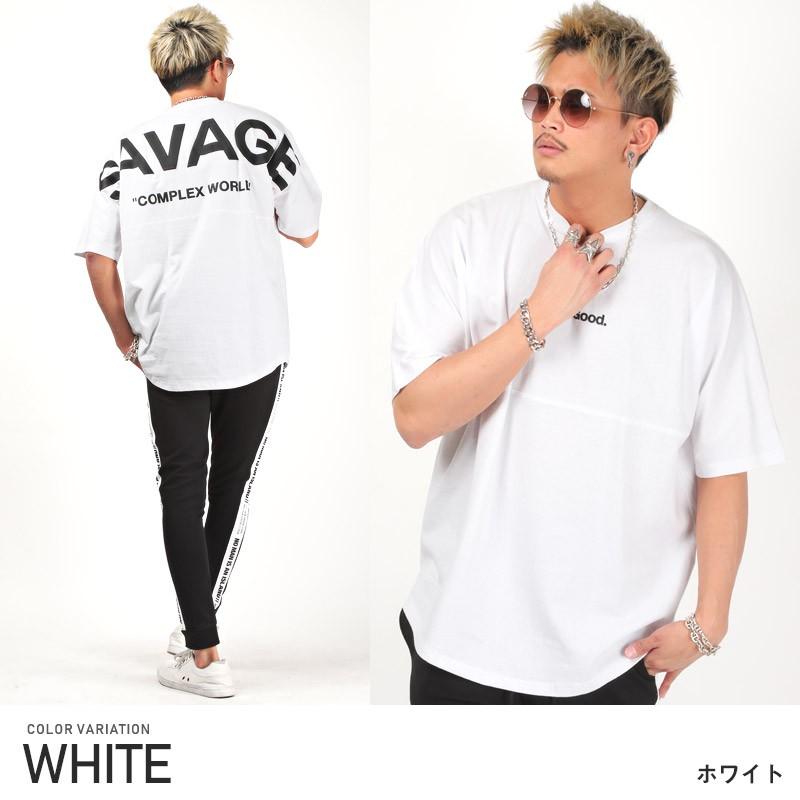 Tシャツ メンズ 半袖 ビッグシルエット バックプリント ロゴ