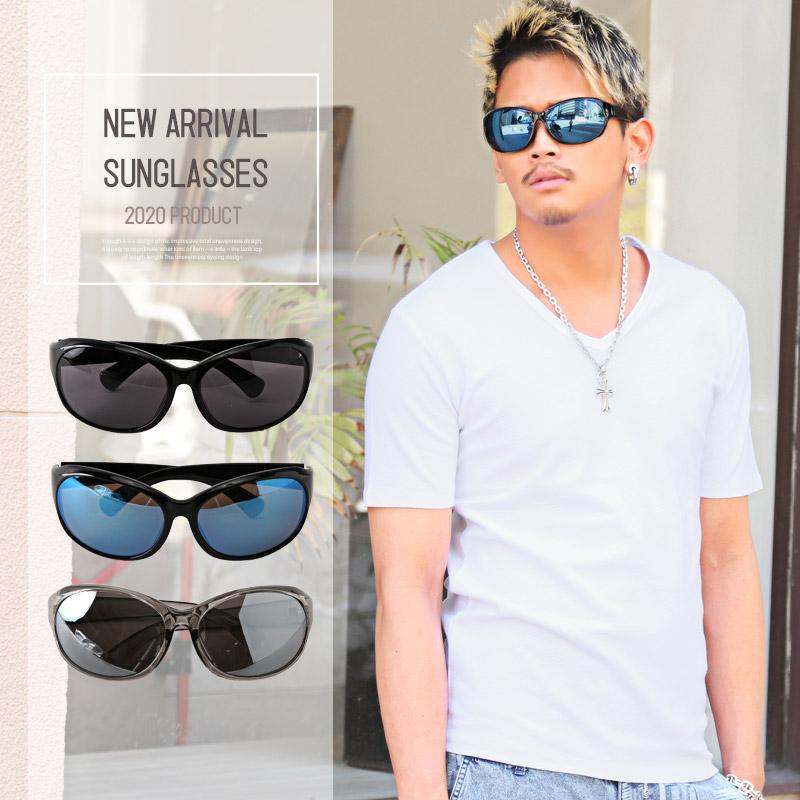 サングラス メンズ グラサン バタフライ Uvカット ミラーレンズ 黒縁 ファッション小物 ビター系 Pm 9749 Luxstyle 通販 Yahoo ショッピング