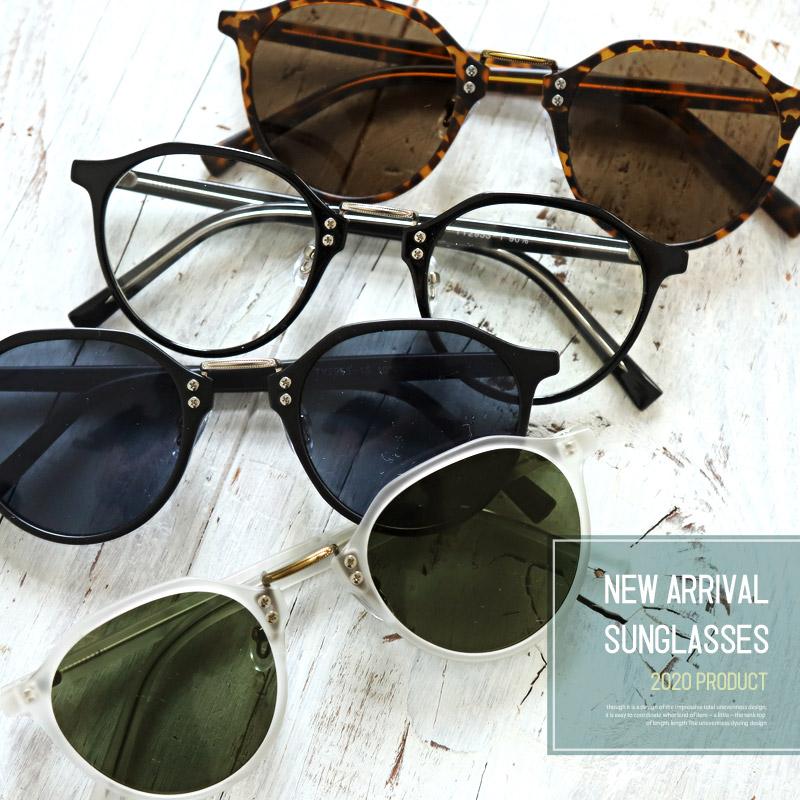 サングラス メンズ グラサン ボストン 伊達眼鏡 UVカット 黒縁