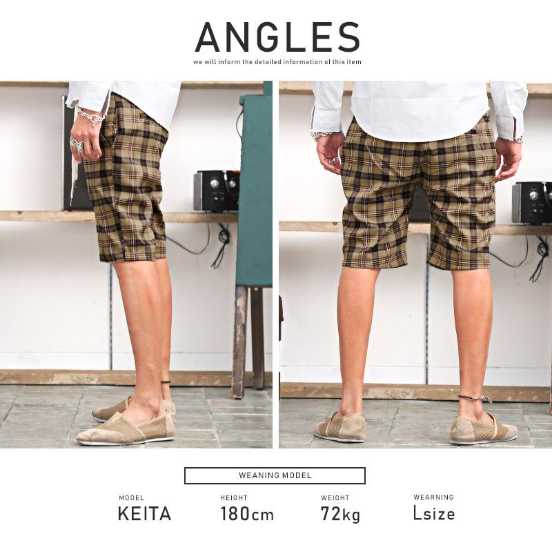 ショートパンツ メンズ ハーフパンツ チェック柄 イージーパンツ