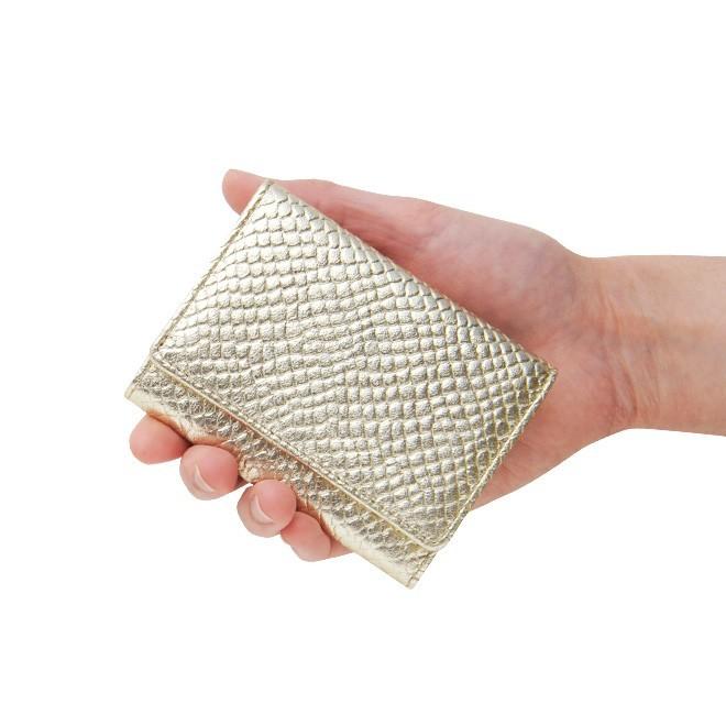 海外輸入 極小財布 ミニ財布 三つ折り Becker ベッカー スネーク 型押し バイカラー メタリック 牛革 本革 日本製 小さい メンズ レディース ベーシック型 人気no 1 本体 Www Doctor Plan Com