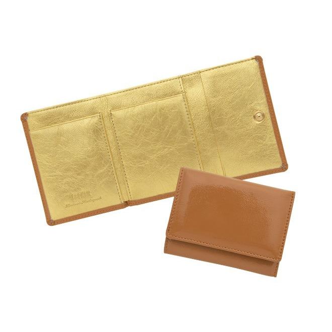 極小財布 ミニ財布 三つ折り Becker ベッカー 進藤やす子 コラボ エナメル キャメル 牛革 本革 日本製 小さい レディース ベーシック型 55yasuk5 Camel 財布の通販 Luxe 通販 Yahoo ショッピング