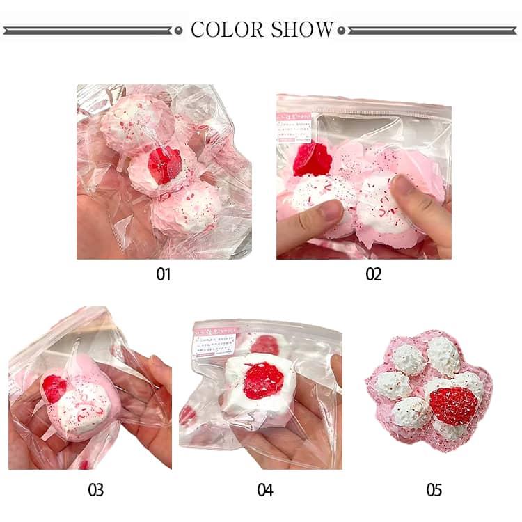 おもちゃ 哺乳瓶 デザート メロジョイ お菓子 肉球 ネコ ねこ 低反発