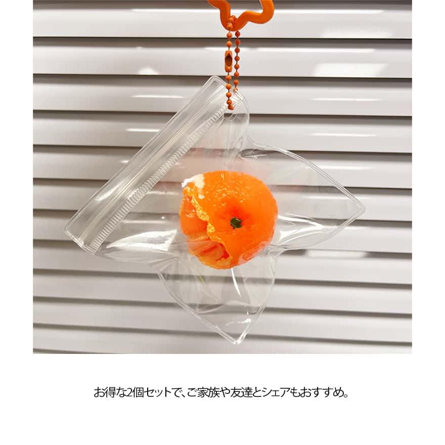 握るおもちゃ オレンジ 2個セット スクイーズ 皮むきオレンジ ストレス