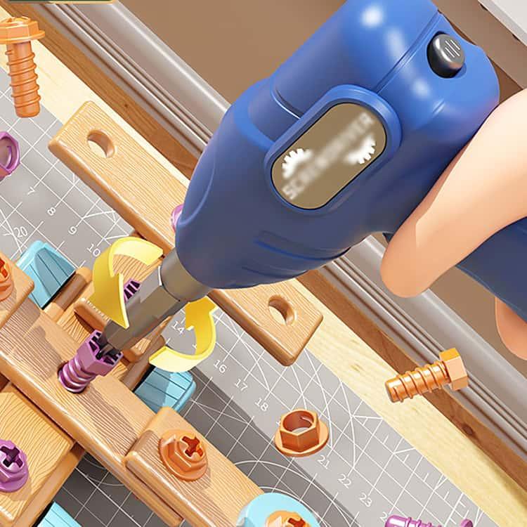 6歳 女の子 126PCS 知育玩具 大工さん DIY ツールボックス付 4歳 3歳