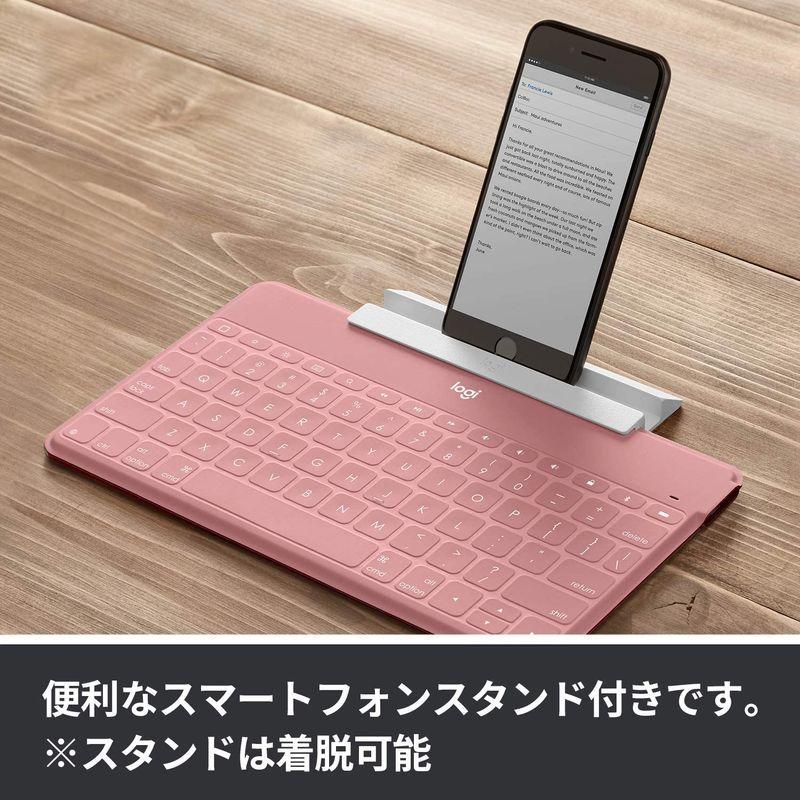 ロジクール Keys To Go Ik1042bp 第9世代 対応 ウルトラ ウルトラ パソコン周辺機器 ポータブル キーボード 超薄型 キーボード ワイヤレス ブラッシュピンク リュクス