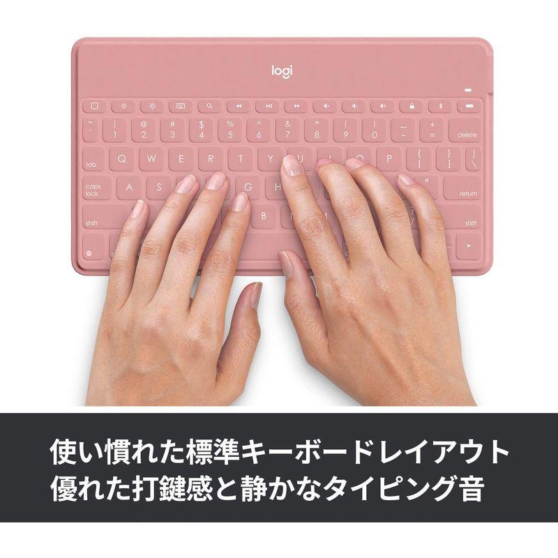 ロジクール Keys To Go Ik1042bp 第9世代 対応 ウルトラ ウルトラ パソコン周辺機器 ポータブル キーボード 超薄型 キーボード ワイヤレス ブラッシュピンク リュクス