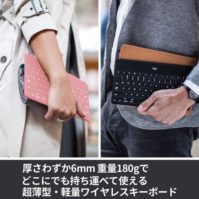 ロジクール Keys To Go Ik1042bp 第9世代 対応 ウルトラ ウルトラ パソコン周辺機器 ポータブル キーボード 超薄型 キーボード ワイヤレス ブラッシュピンク リュクス
