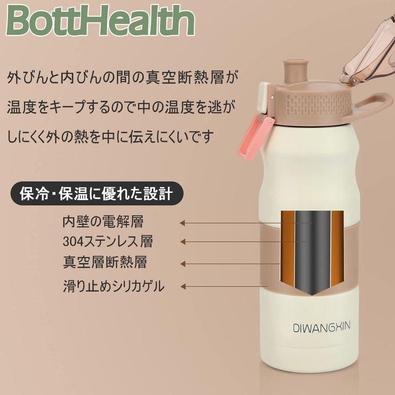 かわいい 保温 Botthealth 保冷 真空断熱 炭酸対応 コーヒー ステンレスボトル Sus304 ボトル ワンタッチオープン 6ml 水筒 水筒 Www Accesscodeschool Fr