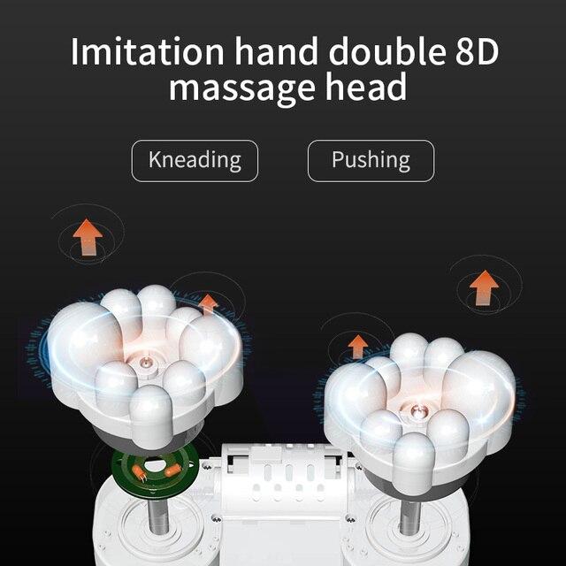 Jinkairui-電気マッサージローラー，首マッサージ，電気牽引，加熱圧縮，背中の痛みの緩和，体の健康 よもぎホットコンプレッション3