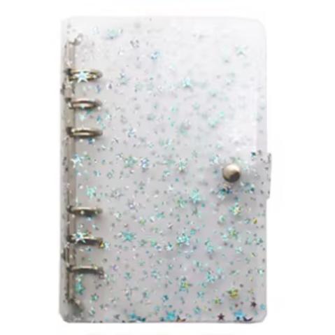 シール帳 A6 PVC 6穴クリアソフトカバー シール手帳 バジェット