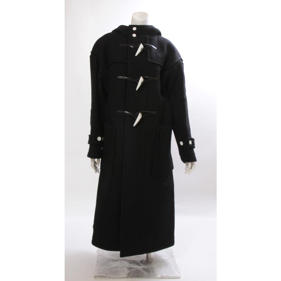 HYKE◇ハイク タグ付き未使用 ウールダッフルコート サイズ2 ブラック  