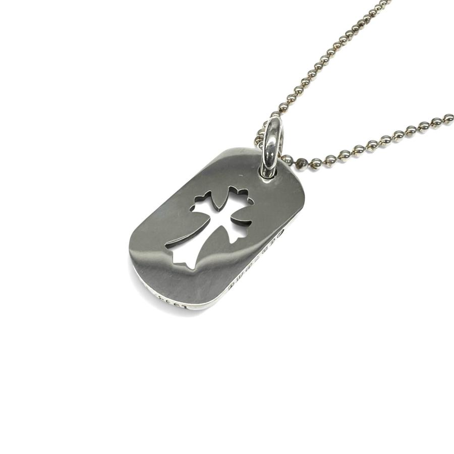 CHROME HEARTS 상태좋음 クロムハーツ DOG TAG SML CO CH CROSS カットアウト ドッグタグ ネックレス インボイス・袋付属 ABランク 중고 鑑定済