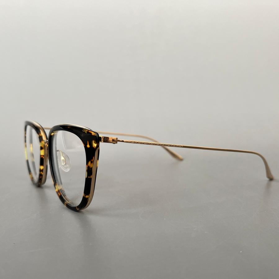 【並行輸入品】バートンペレイラ メガネ BARTON PERREIRA BP5091 キャットアイ 新品 チタン 高品質 日本製 べっ甲柄 ゴールド KASEY 金 ハンドメイド 爆買の画像