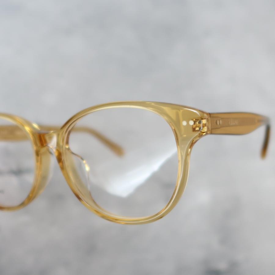 メガネ セリーヌ ボストン イエロー クリア アジアンフィット