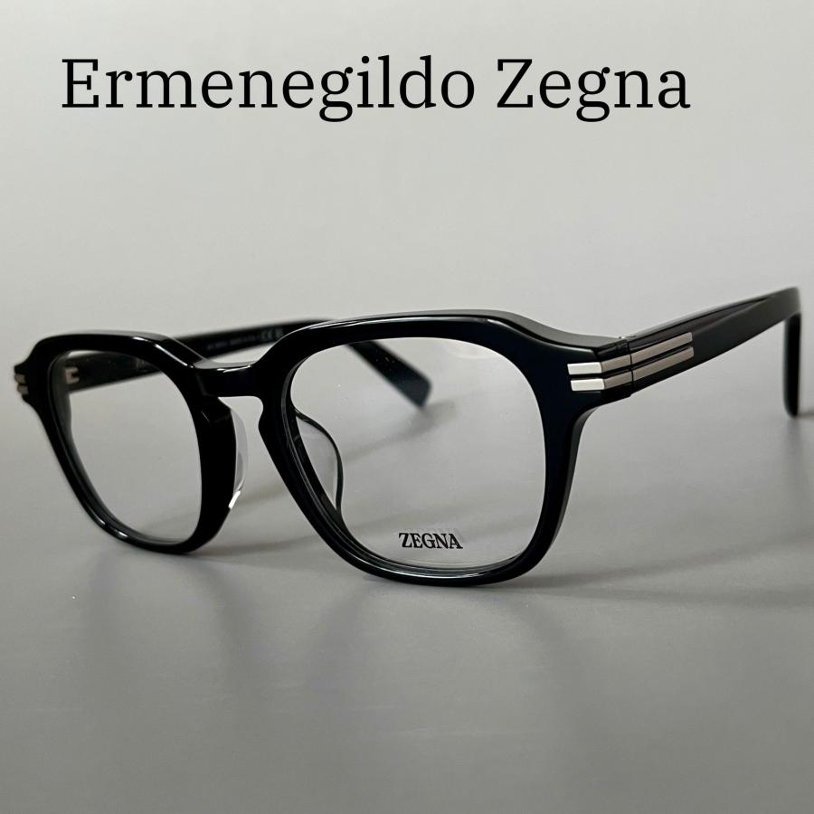 エルメネジルドゼニア メガネ ウェリントン アジアンフィット ブラック 黒 軽い ZEGNA（ゼニア） 【並行輸入品】エルメネジルドゼニア メガネ