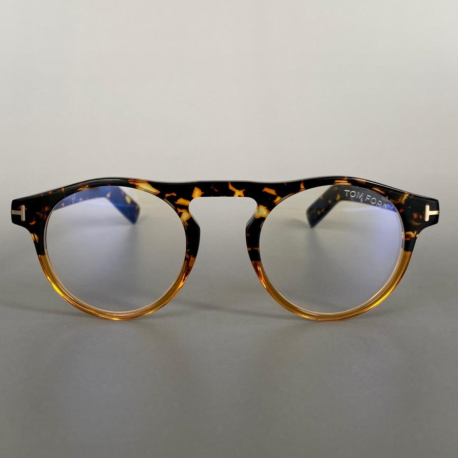 TOM FORD EYEWEAR メガネ トムフォード ボストン べっ甲 ハバナ ブルー