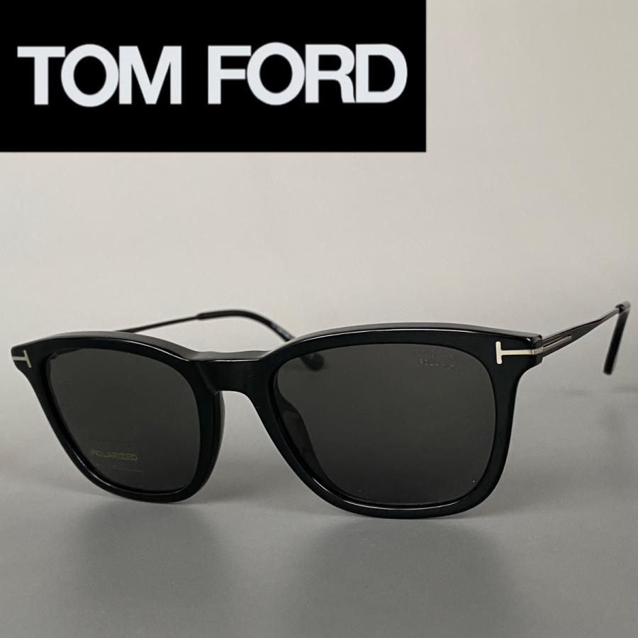 サングラス トムフォード TOM FORD ウェリントン ブラック メタル 偏光レンズ スモークレンズ 黒 ロンハーマン FT0625