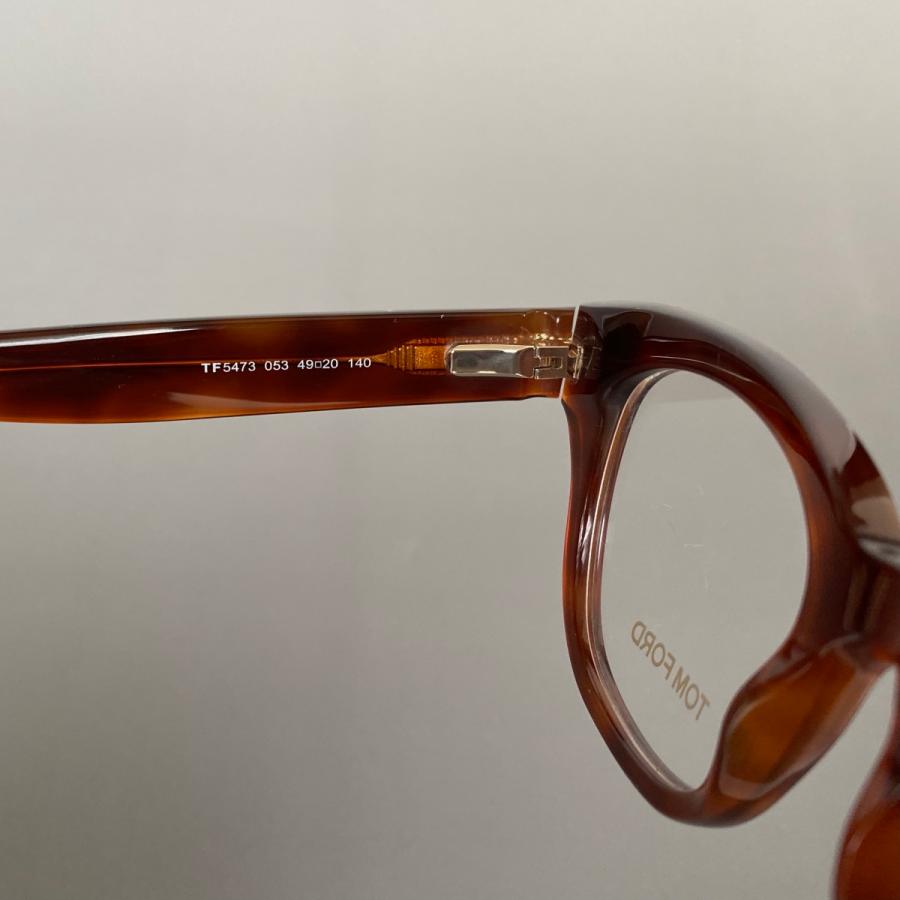 トムフォード メガネ アジアンフィット スクエア ブラウン ハバナ 日本人向け TOM FORD EYEWEAR FT5473 053 トムフォード ブロンドハバナ