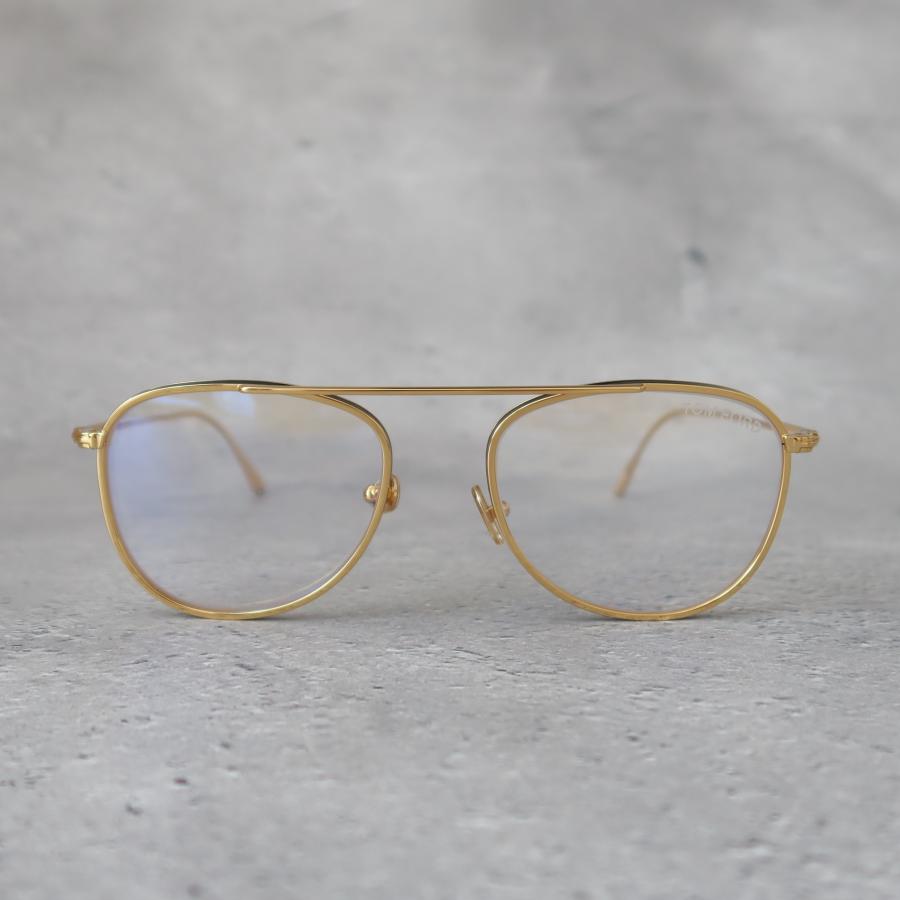 TOM FORD EYEWEAR メガネ トムフォード パイロット ブラック ゴールド