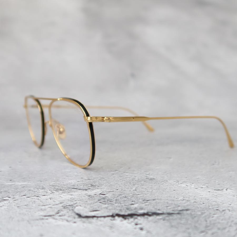 TOM FORD EYEWEAR メガネ トムフォード パイロット ブラック ゴールド