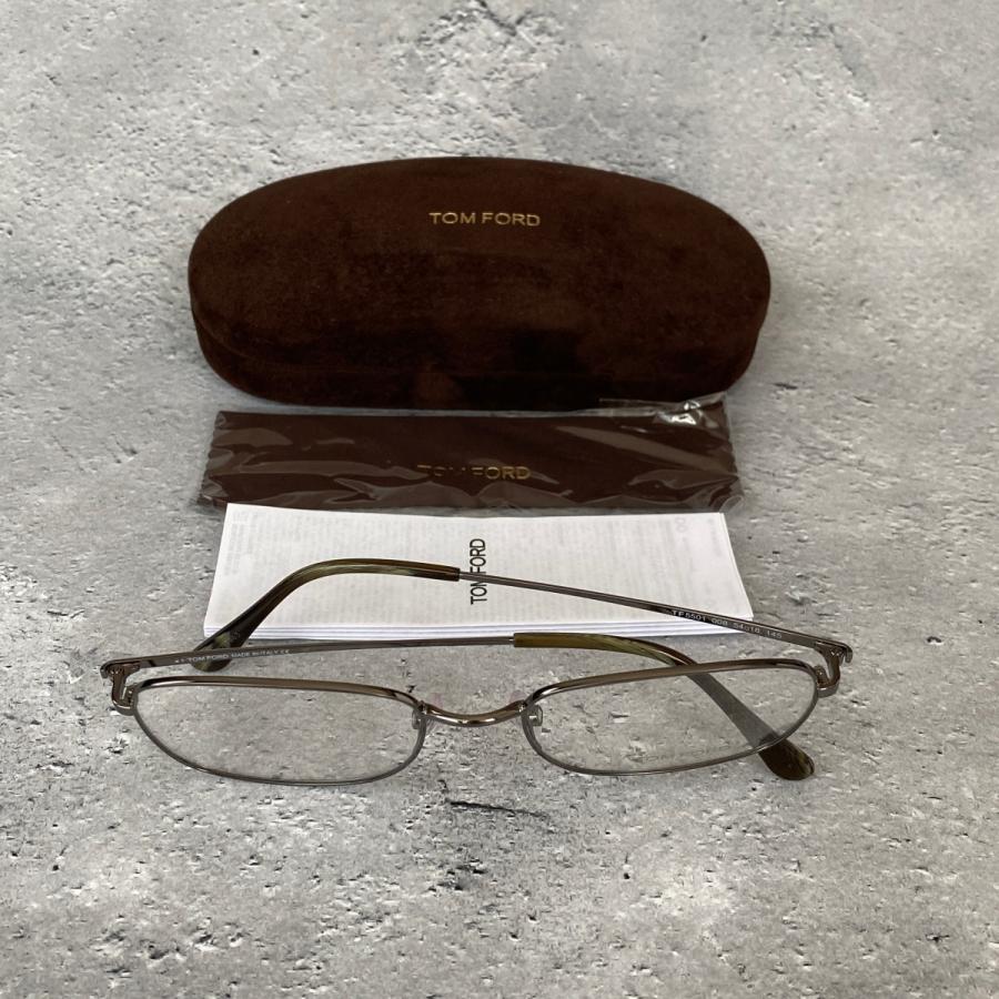 TOM FORD EYEWEAR メガネ トムフォード クローム メタル 新品 オーバル