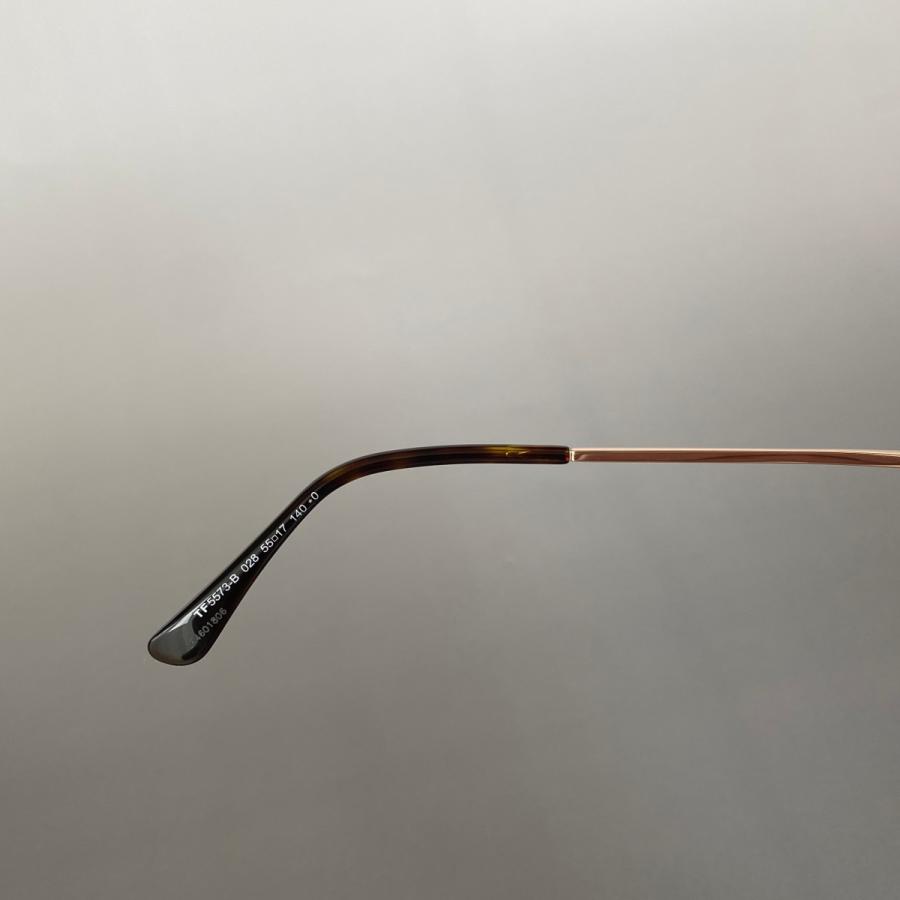 トムフォード メガネ キャットアイ ゴールド 金 ブラウン メタル フレーム TOM FORD EYEWEAR メガネ トムフォード キャットアイ ローズゴールド