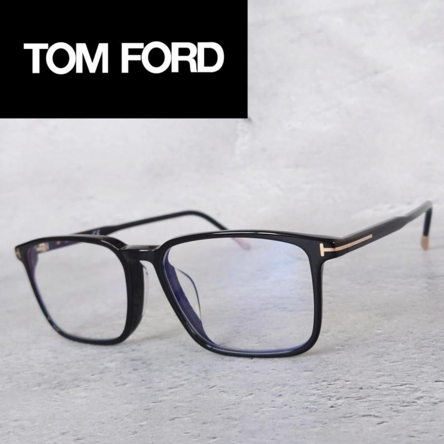 TOM FORD EYEWEAR メガネ トムフォードTOM スクエア ブラック ゴールド