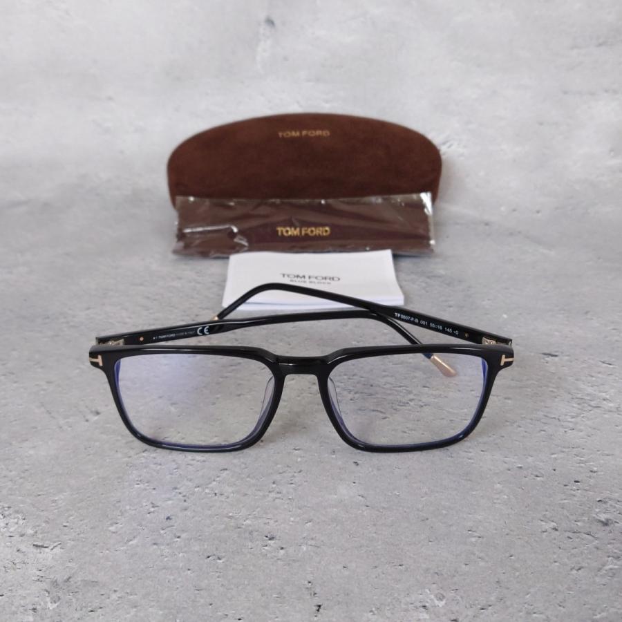 TOM FORD EYEWEAR メガネ トムフォードTOM スクエア ブラック ゴールド