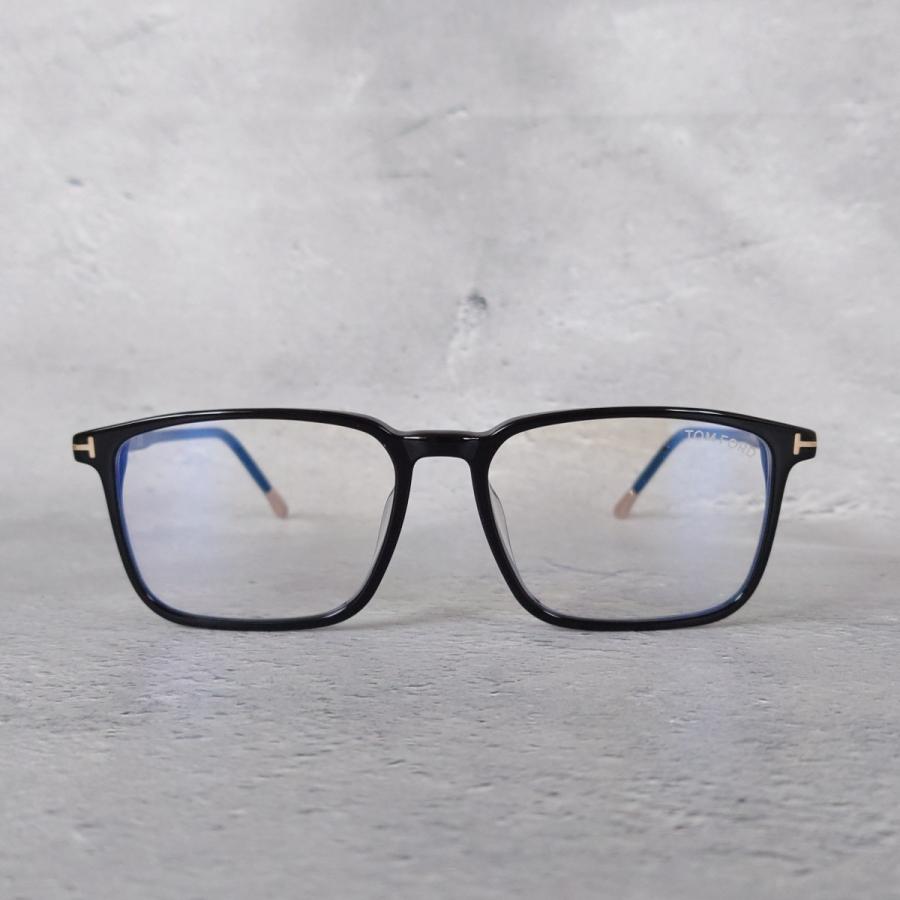 TOM FORD EYEWEAR メガネ トムフォードTOM スクエア ブラック ゴールド