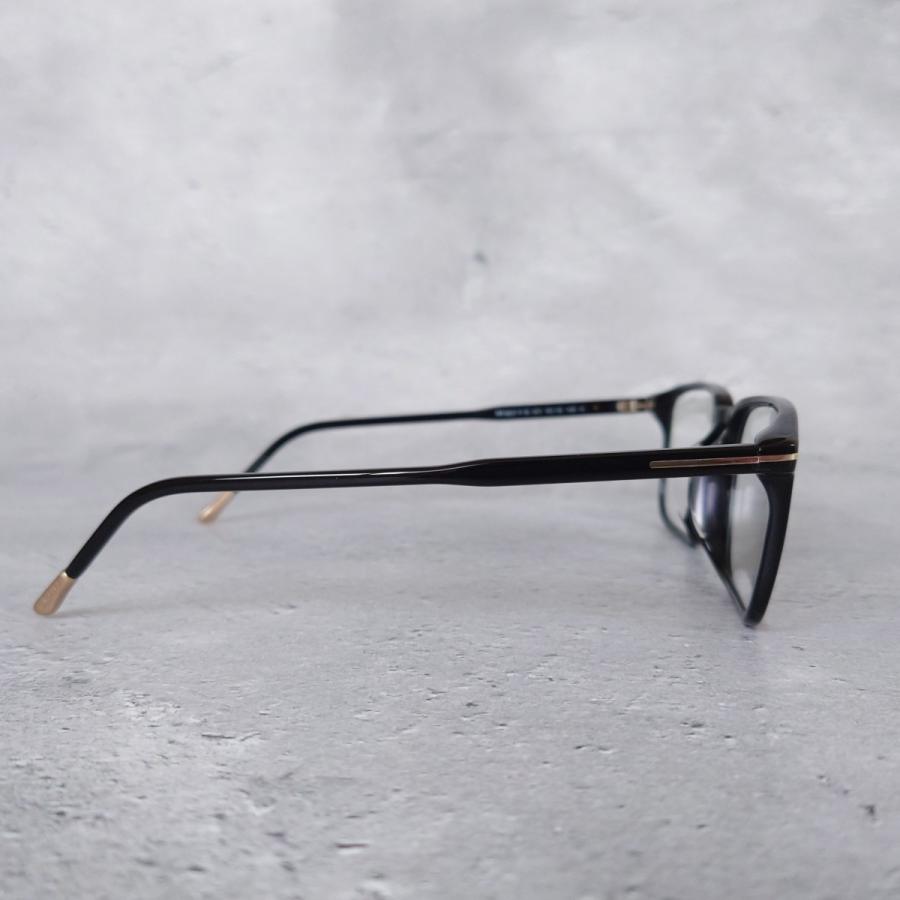 TOM FORD EYEWEAR メガネ トムフォードTOM スクエア ブラック ゴールド