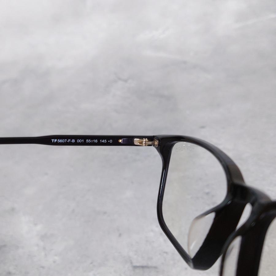 TOM FORD EYEWEAR メガネ トムフォードTOM スクエア ブラック ゴールド