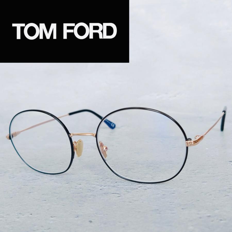 TOM FORD EYEWEAR メガネ トムフォード オーバル ブラック ゴールド
