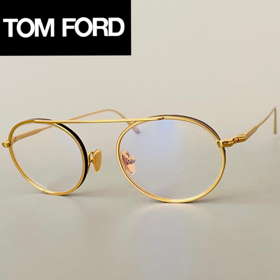 TOM FORD EYEWEAR メガネ トムフォード オーバル ゴールド メタル セル