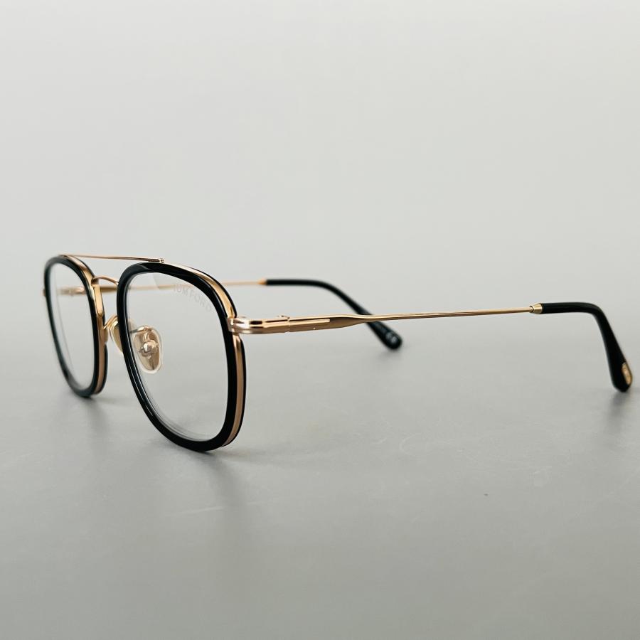 トムフォード メガネ ウェリントン ブラック ゴールド アジアンフィット 黒 金 TOM FORD EYEWEAR 【並行輸入品】トムフォード メガネ アジアン