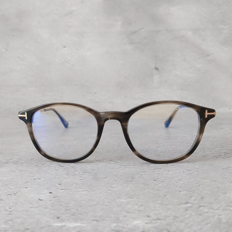 メガネ トムフォード TOM FORD フルリム グレー ゴールド グラデーション 新品 眼鏡 ブルーライトカット 金 伊達メガネ べっ甲柄 FT5553 mm