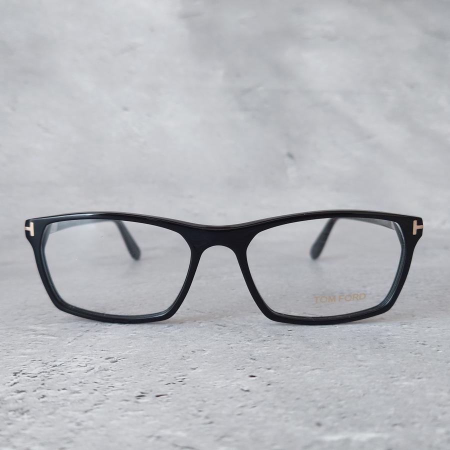 TOM FORD EYEWEAR メガネ トムフォード スクエア ブラック ゴールド