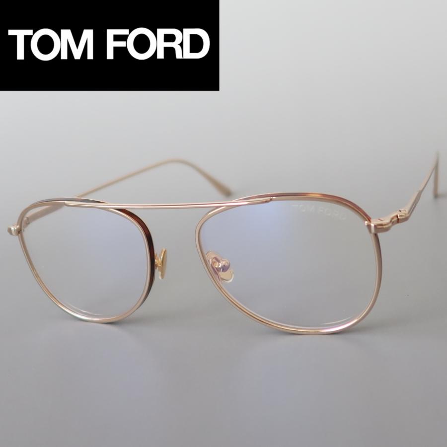 TOM FORD EYEWEAR メガネ トムフォード パイロット ゴールド ブラウン