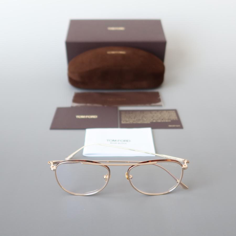 TOM FORD EYEWEAR メガネ トムフォード パイロット ゴールド ブラウン