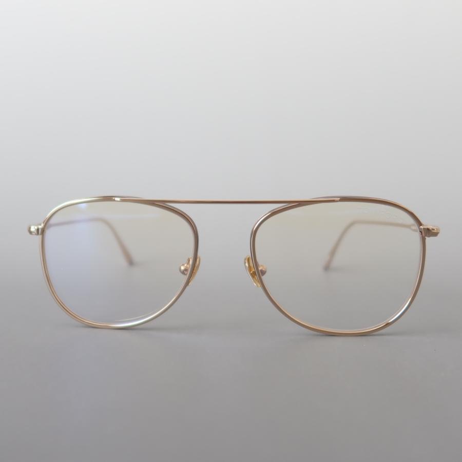 TOM FORD EYEWEAR メガネ トムフォード パイロット ゴールド ブラウン